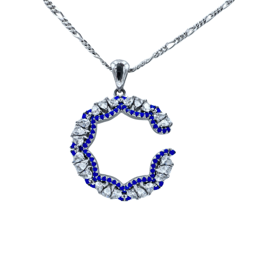 Ocean Whirl Blue Crystal Jewelry Set